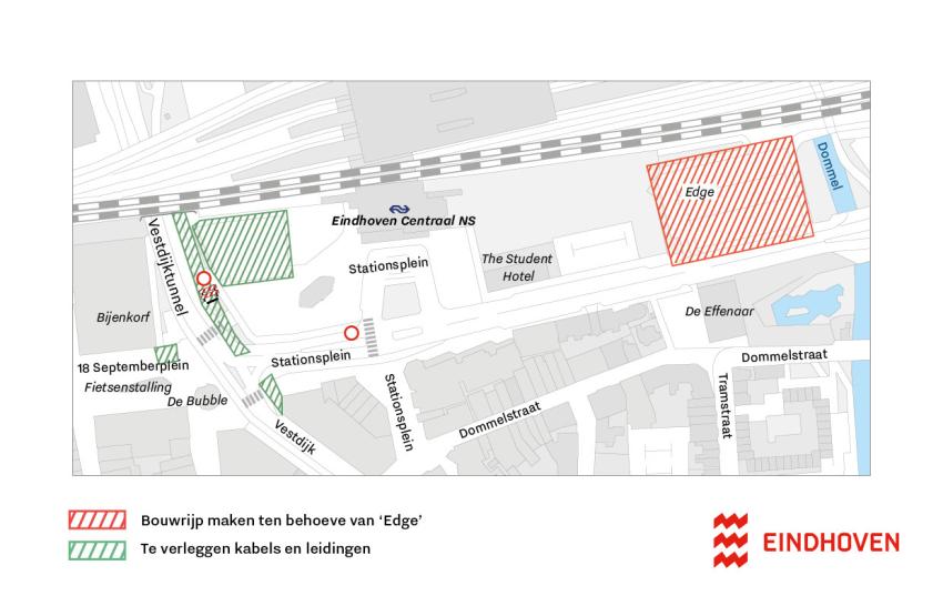 In dit kaartje is de visualisatie te zien van de beschreven tekst in dit nieuwsbericht