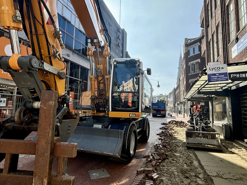 werkzaamheden Rechtestraat (15 augustus 2024)